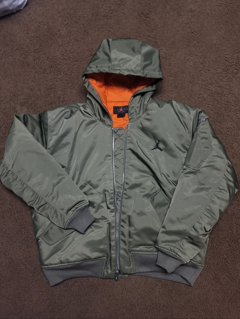 NEW $250 Nike Jordan Renegade Flight Therma-FIT Hooded Jacket HV0540-222 Size XL